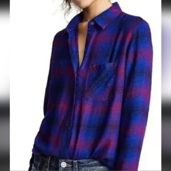 Rails Hunter Plaid Button-Up Flannel Shirt - Picture 3 of 11